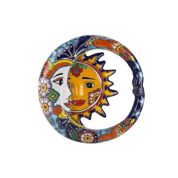 Keramische Dekoration - mexikanische Ellipse - 37 cm