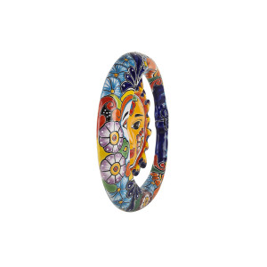 Keramische Dekoration - mexikanische Ellipse - 37 cm