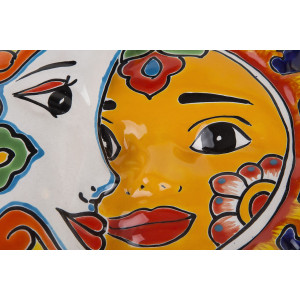 Keramische Dekoration - mexikanische Ellipse - 37 cm