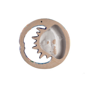Keramische Dekoration - mexikanische Ellipse - 37 cm
