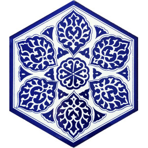 Sechseckige Keramikfliesen aus der Türkei