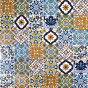 Wati - Dekoratives Patchwork aus Tunesien 10x10 cm, 50 Fliesen in der Schachtel (0,5m2) 