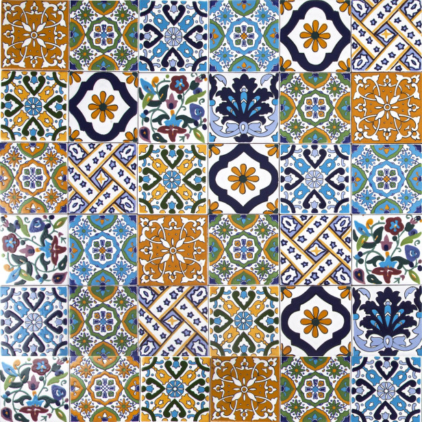 Wati - dekoratives Patchwork aus Tunesien 10 x 10 cm