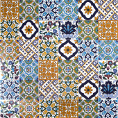 Wati - dekoratives Patchwork aus Tunesien 10 x 10 cm