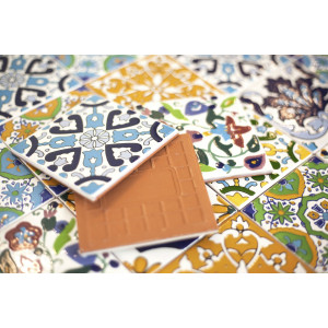 Wati - dekoratives Patchwork aus Tunesien 10 x 10 cm