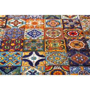 Vivo - original Talavera Fliesen aus Mexiko - 5 x 5 cm