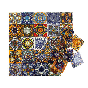 Colorido - mehrfarbiges mexikanisches Patchwork - 30 Stück