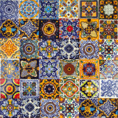 Colorido - mehrfarbiges mexikanisches Patchwork - 30 Stück