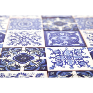 Toño -  Mexikanische Fliesen 10x10 cm- Kobalt Blau