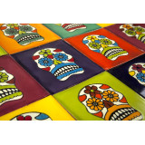 Calaveras - pop art talavera fliesen - 30 stück 