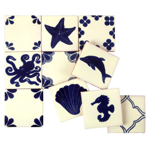 Mariscos - Talavera patchwork aus Mexiko