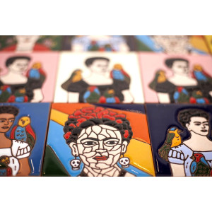 Fridas - Farbiges Patchwork im Pop-art Stil