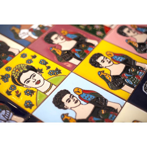 Fridas - Farbiges Patchwork im Pop-art Stil