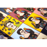 Fridas - Farbiges Patchwork im Pop-art Stil