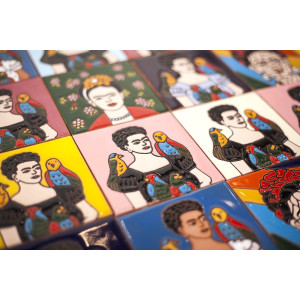 Fridas - Farbiges Patchwork im Pop-art Stil
