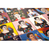 Fridas - Farbiges Patchwork im Pop-art Stil
