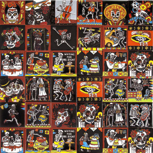 Catrina Mexikanische Fliesen mit Tod - Patchwork aus Mexiko