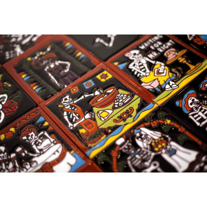 Catrina Mexikanische Fliesen mit Tod - Patchwork aus Mexiko