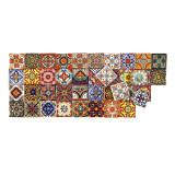 Caliente -  talavera patchwork aus Mexiko - 5x5 cm