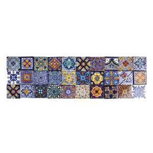 Tonito -  mexikanische Talavera Fliesen Patchwork - 5 x 5 cm