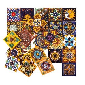 Girasol - Mexikanisches Talavera Patchwork - 30 Stück