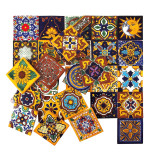 Girasol - Mexikanisches Talavera Patchwork - 30 Stück
