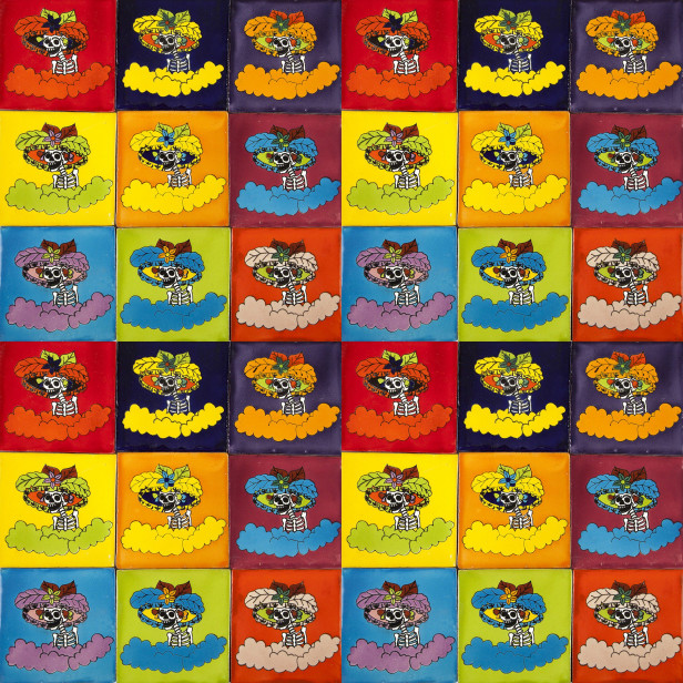 Catrinas - Talavera Pop-Art-Fliesen - 30 Stück