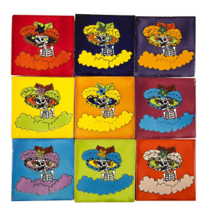 Catrinas - Talavera Pop-Art-Fliesen - 30 Stück