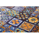 Tonito -  mexikanische Talavera Fliesen Patchwork - 5 x 5 cm