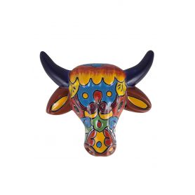 Vaca - Dekorativer Kopf einer Kuh - Talavera-Keramik