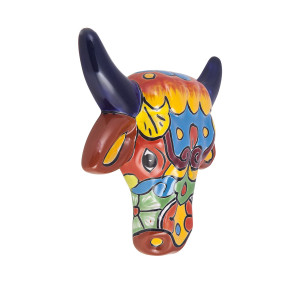 Vaca - dekorativer Kopf einer Kuh - Talavera-Keramik