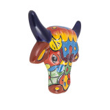Vaca - dekorativer Kopf einer Kuh - Talavera-Keramik
