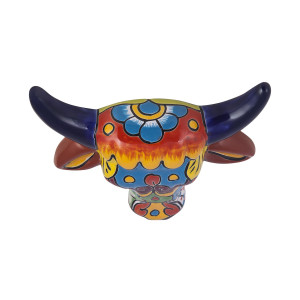 Vaca - dekorativer Kopf einer Kuh - Talavera-Keramik