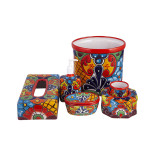 Fuego - Keramik-Badezimmer-Set aus Mexiko