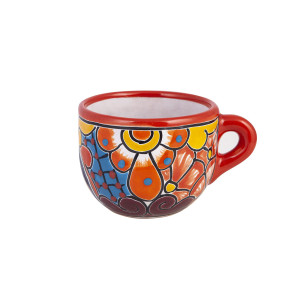 Chocolatera - Großer Keramikbecher Talavera Stil
