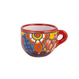 Chocolatera - Großer Keramikbecher Talavera Stil