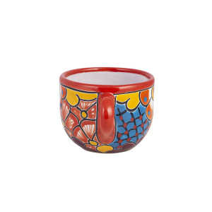 Chocolatera - Großer Keramikbecher Talavera Stil