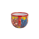 Chocolatera - Großer Keramikbecher Talavera Stil