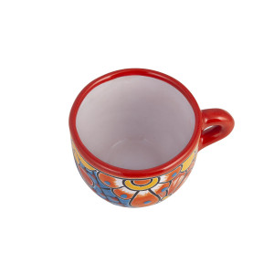 Chocolatera - Großer Keramikbecher Talavera Stil