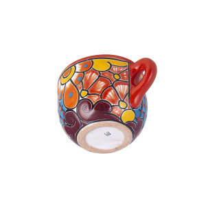 Chocolatera - Großer Keramikbecher Talavera Stil