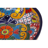 Charola - verzierte Platte aus Talavera aus Mexiko