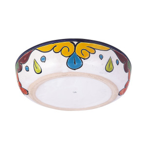 Charola - verzierte Platte aus Talavera aus Mexiko
