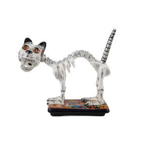 Gato y huesos - Die mexikanische Katze von La Catrina