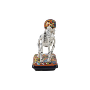 Perro y hueso - originelle Hundefigur in Talavera-Technik