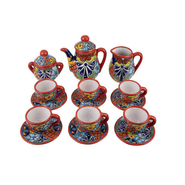 Juego - Teeservice - Talavera Keramik - 9 Teile