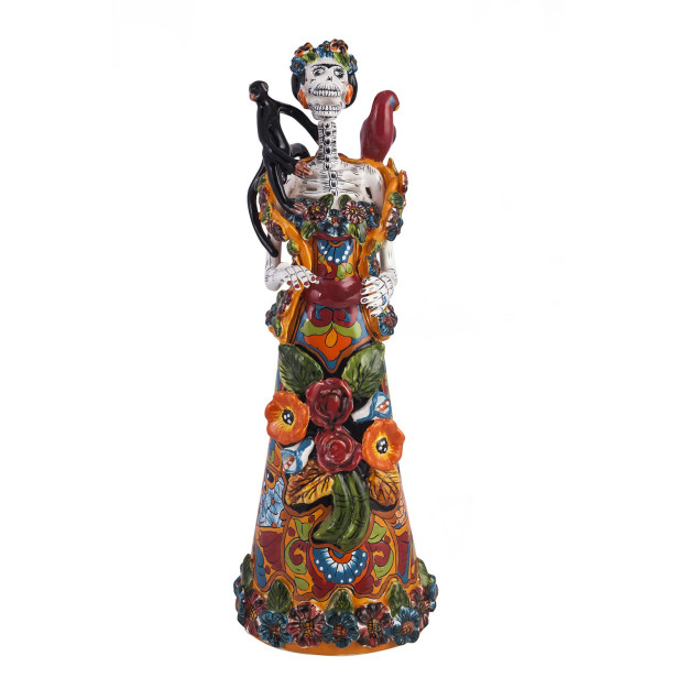 Frida con rebozo - traditionelle Figur von La catrina aus Mexiko