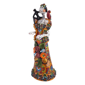 Frida con rebozo - traditionelle Figur von La catrina aus Mexiko