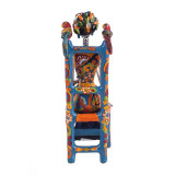 Frida Sentada - traditionelle Talavera-Statue aus Mexiko