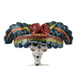 Ciclista catrina - Statue von La Catrina auf einem Fahrrad