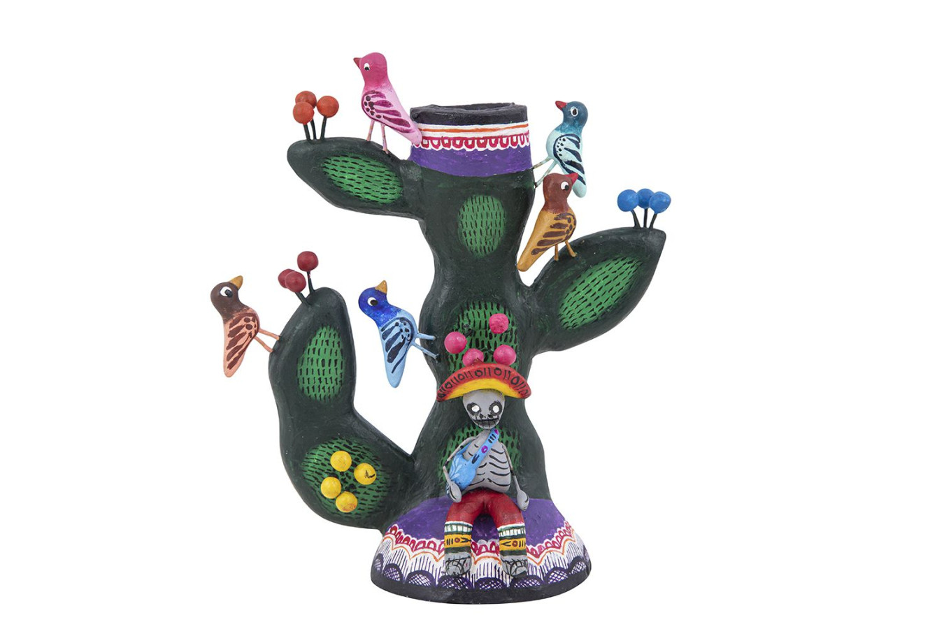 Cactus y muertos - Kerzenhalter aus Mexiko